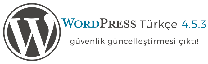 WordPress Türkçe 4.5.3